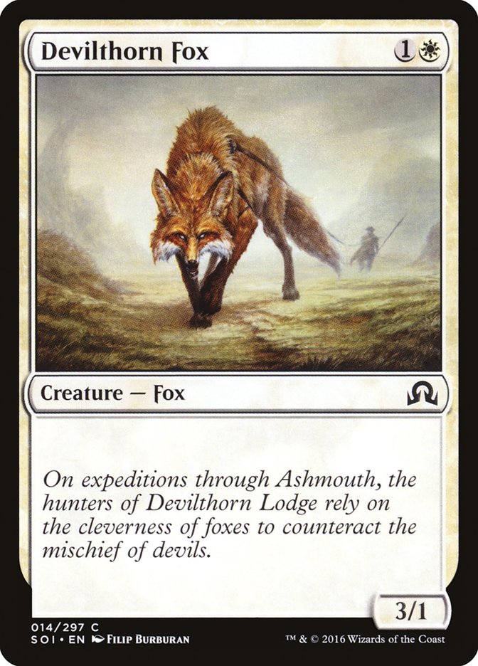 Devilthorn Fox [Shadows over Innistrad] | The Gaming-Verse
