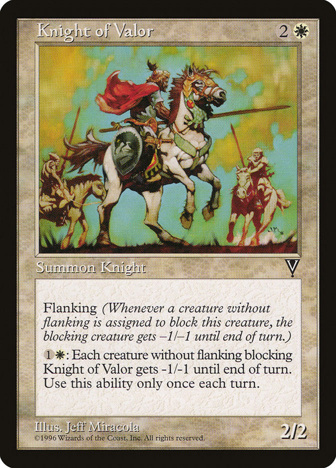 Knight of Valor [Visions] | The Gaming-Verse