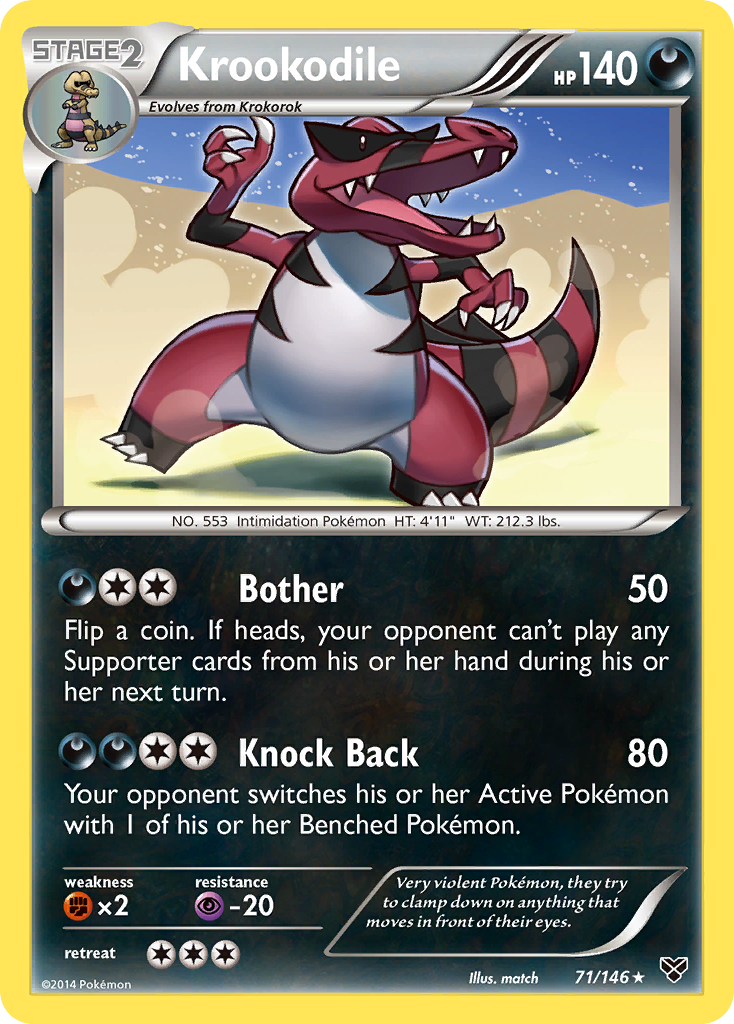 Krookodile (71/146) [XY: Base Set] | The Gaming-Verse