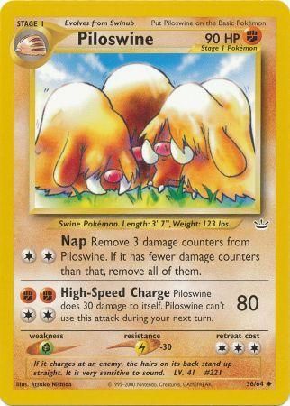 Piloswine (36/64) [Neo Revelation Unlimited] | The Gaming-Verse