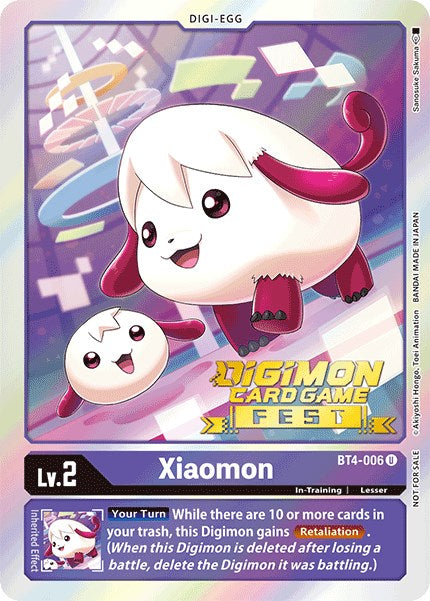 Xiaomon [BT4-006] (Digimon Card Game Fest 2022) [Great Legend Promos] | The Gaming-Verse