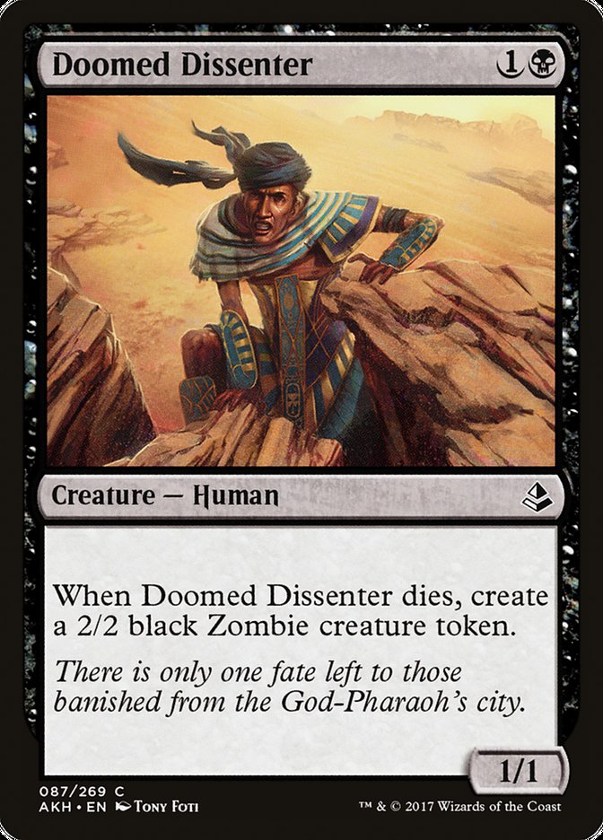 Doomed Dissenter [Amonkhet] | The Gaming-Verse