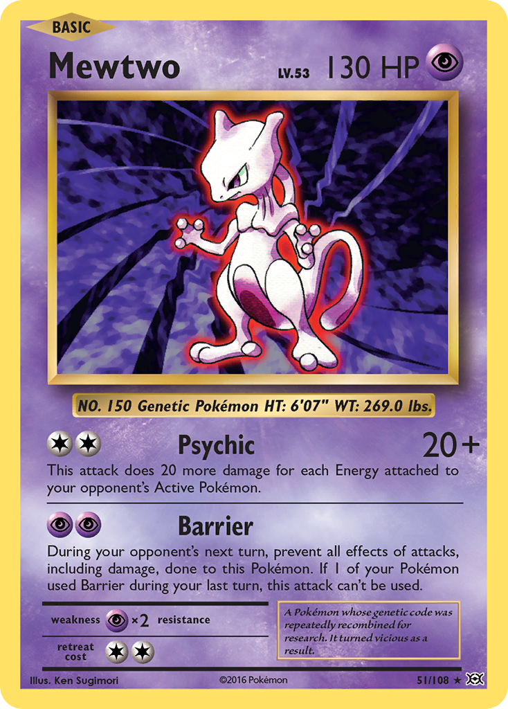 Mewtwo (51/108) [XY: Evolutions] | The Gaming-Verse