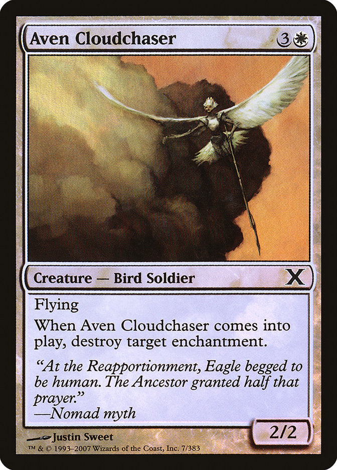 Aven Cloudchaser (Premium Foil) [Tenth Edition] | The Gaming-Verse