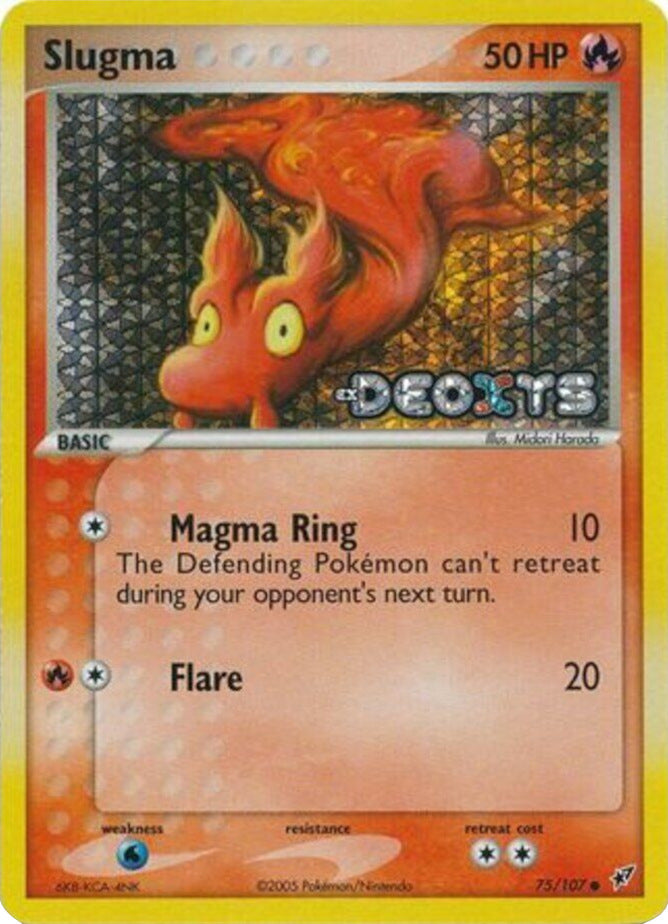 Slugma (75/107) (Stamped) [EX: Deoxys] | The Gaming-Verse