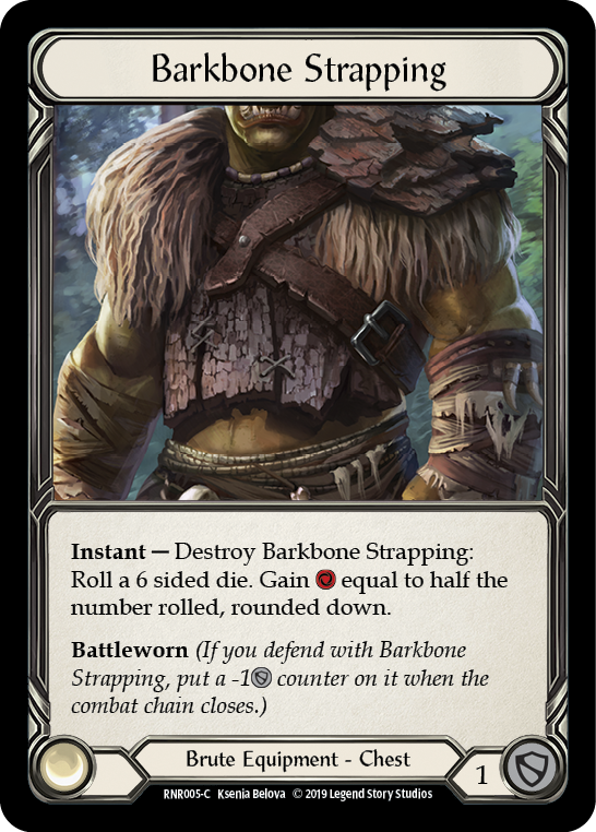 Barkbone Strapping [RNR005-C] (Rhinar Hero Deck)  1st Edition Normal | The Gaming-Verse