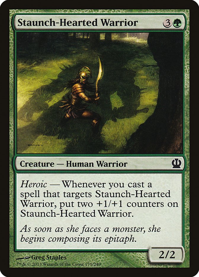 Staunch-Hearted Warrior [Theros] | The Gaming-Verse