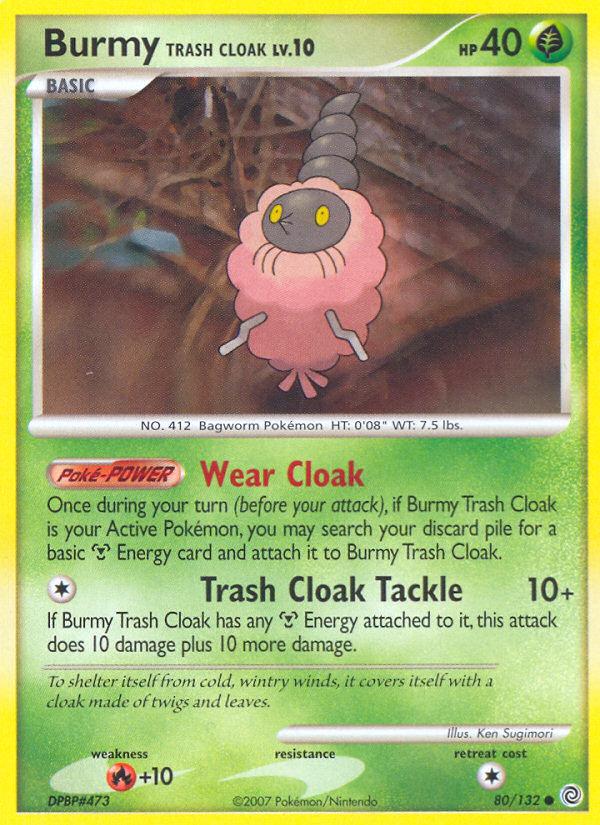 Burmy Trash Cloak (80/132) [Diamond & Pearl: Secret Wonders] | The Gaming-Verse