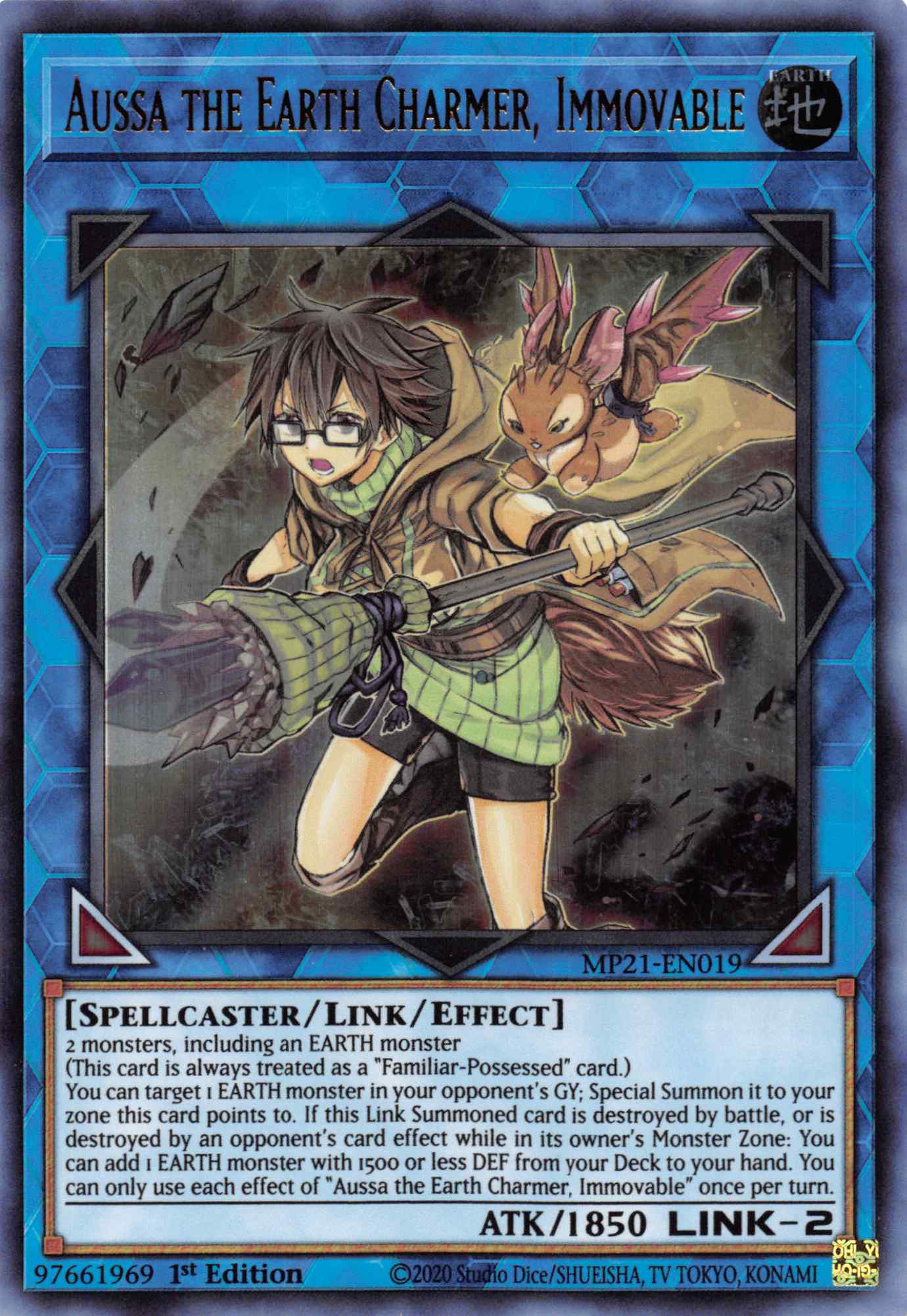 Aussa the Earth Charmer, Immovable [MP21-EN019] Ultra Rare | The Gaming-Verse