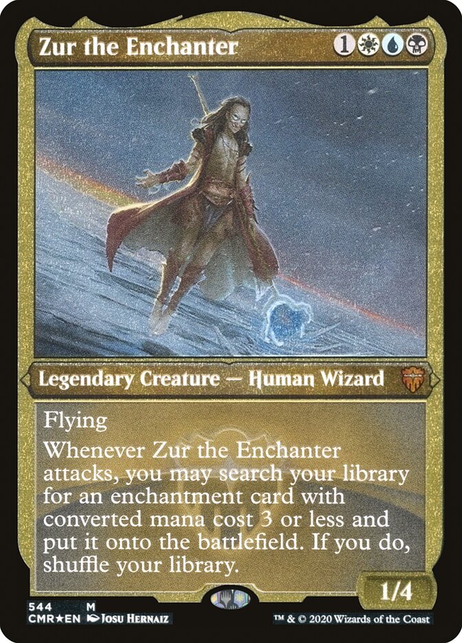 Zur the Enchanter [Commander Legends Etched] | The Gaming-Verse