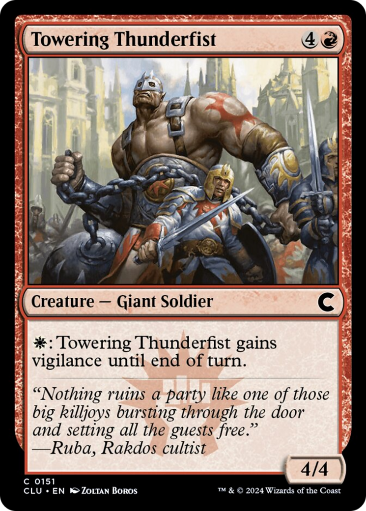 Towering Thunderfist [Ravnica: Clue Edition] | The Gaming-Verse