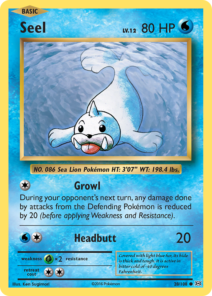 Seel (28/108) [XY: Evolutions] | The Gaming-Verse