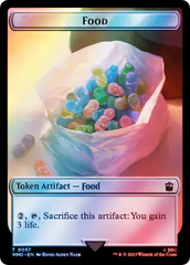 Horse // Food (0057) Double-Sided Token (Surge Foil) [Doctor Who Tokens] | The Gaming-Verse