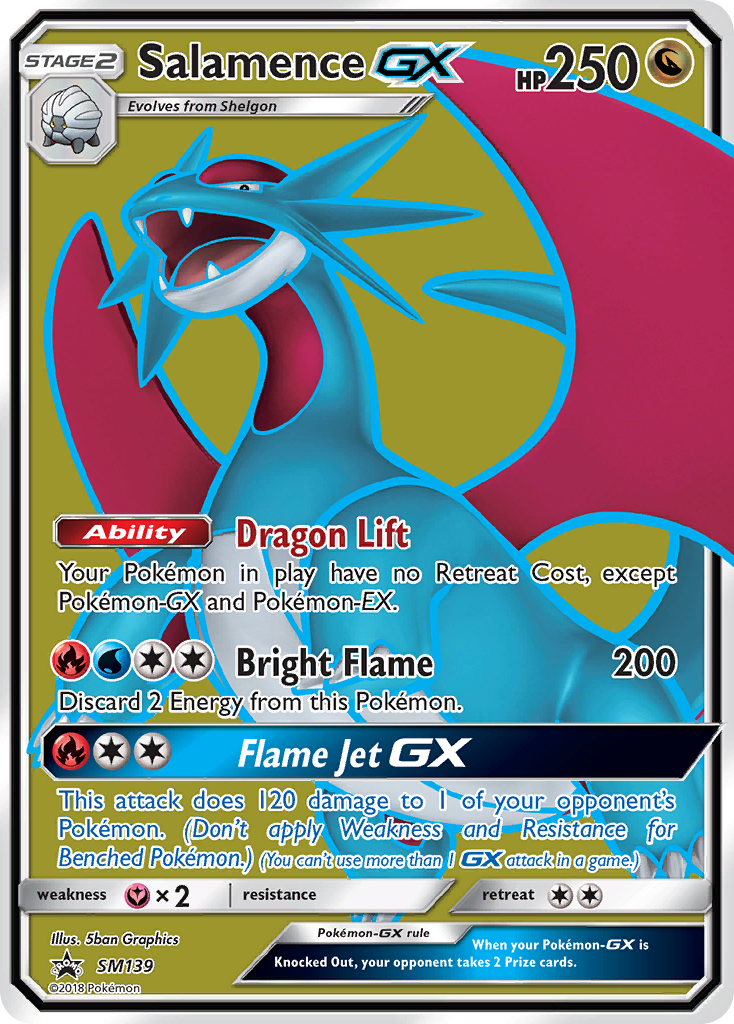 Salamence GX (SM139) [Sun & Moon: Black Star Promos] | The Gaming-Verse