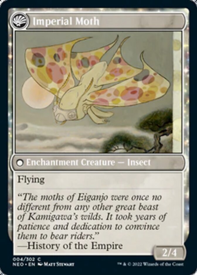 Befriending the Moths // Imperial Moth [Kamigawa: Neon Dynasty] | The Gaming-Verse