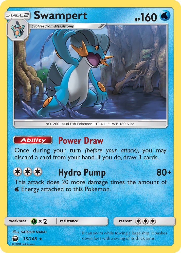 Swampert (35/168) (Theme Deck Exclusive) [Sun & Moon: Celestial Storm] | The Gaming-Verse