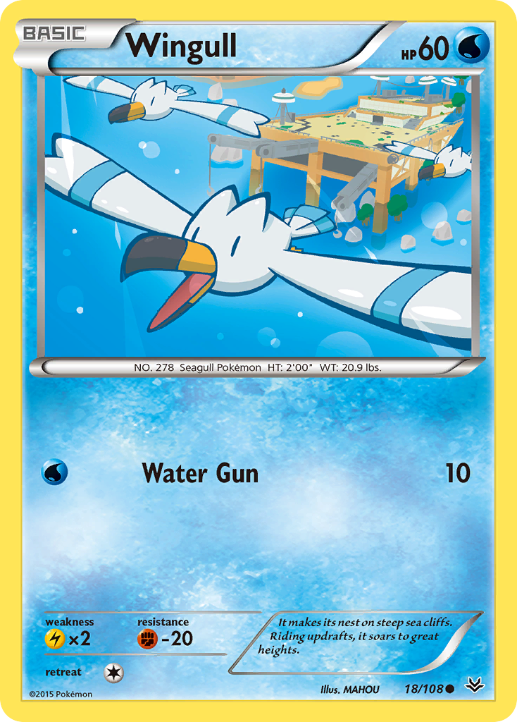 Wingull (18/108) [XY: Roaring Skies] | The Gaming-Verse