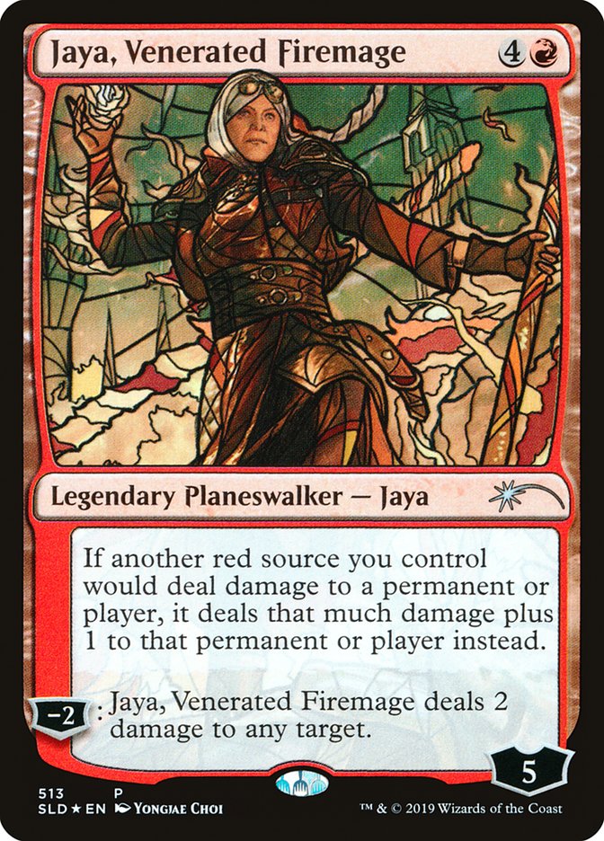 Jaya, Venerated Firemage (Stained Glass) [Secret Lair Drop Promos] | The Gaming-Verse