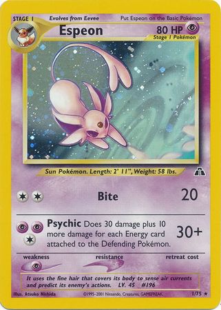 Espeon (1/75) [Neo Discovery Unlimited] | The Gaming-Verse