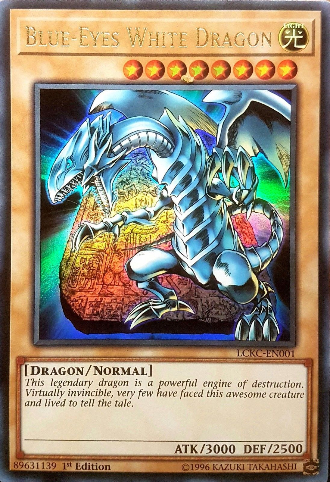 Blue-Eyes White Dragon (Version 4) [LCKC-EN001] Ultra Rare | The Gaming-Verse