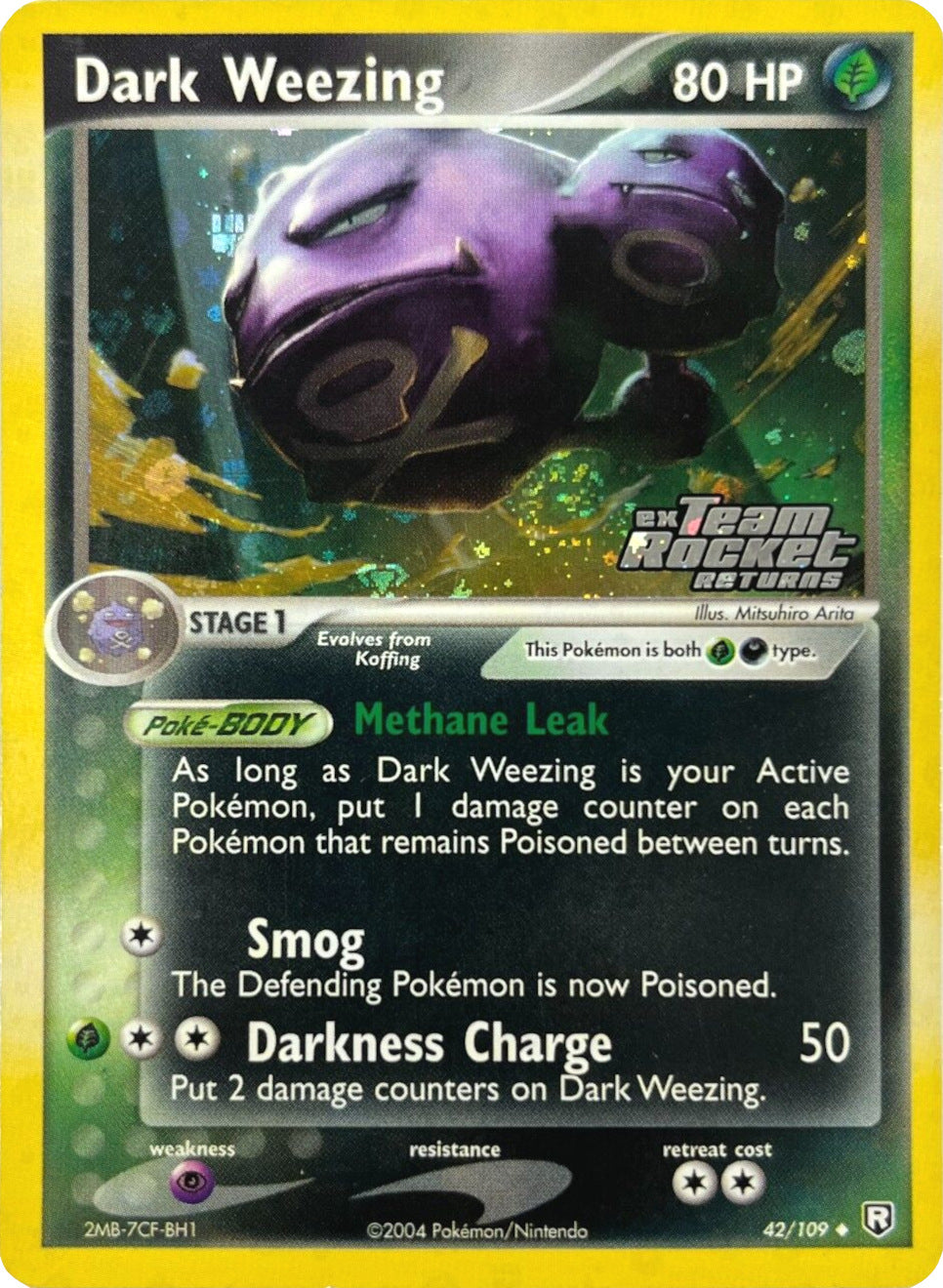 Dark Weezing (42/109) (Stamped) [EX: Team Rocket Returns] | The Gaming-Verse