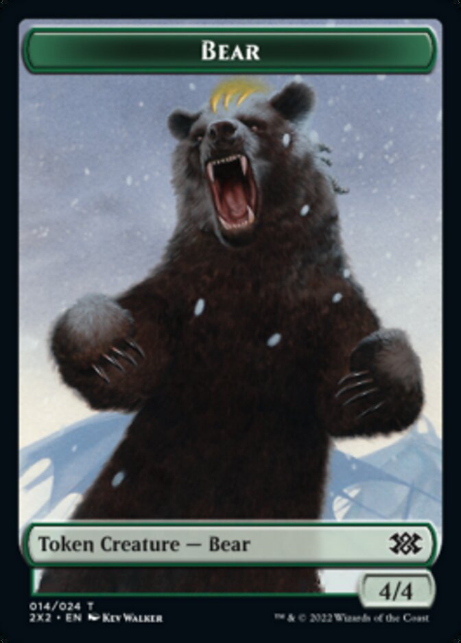 Bear // Angel Double-sided Token [Double Masters 2022 Tokens] | The Gaming-Verse