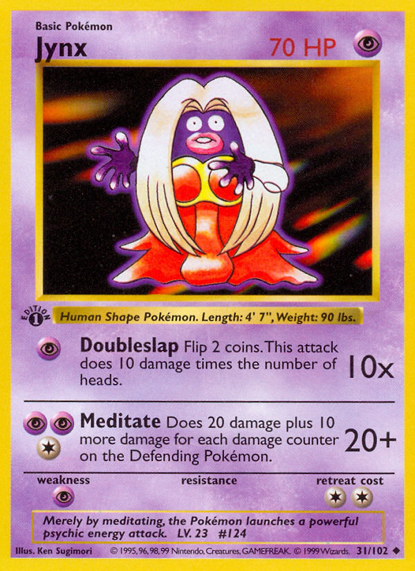 Jynx (31/102) (Shadowless) [Base Set 1st Edition] | The Gaming-Verse