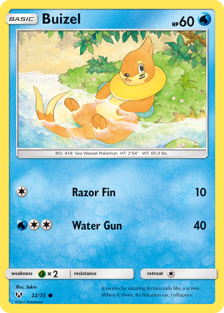 Buizel (22/73) [Sun & Moon: Shining Legends] | The Gaming-Verse