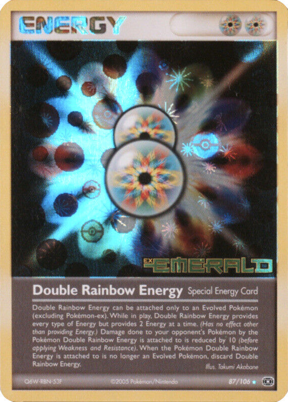 Double Rainbow Energy (87/106) (Stamped) [EX: Emerald] | The Gaming-Verse