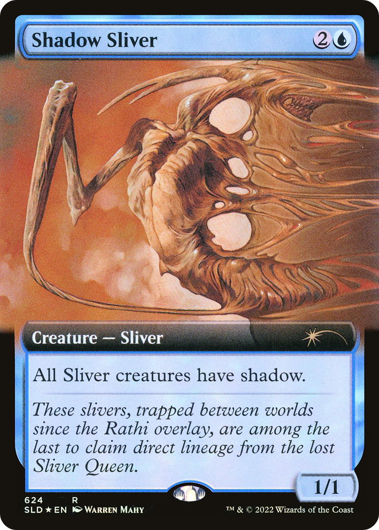 Shadow Sliver (Extended Art) [Secret Lair Drop Promos] | The Gaming-Verse