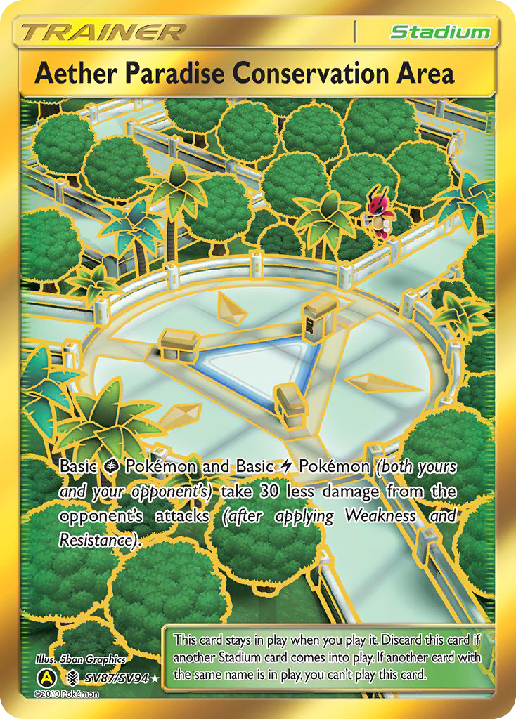 Aether Paradise Conservation Area (SV87/SV94) [Sun & Moon: Hidden Fates - Shiny Vault] | The Gaming-Verse