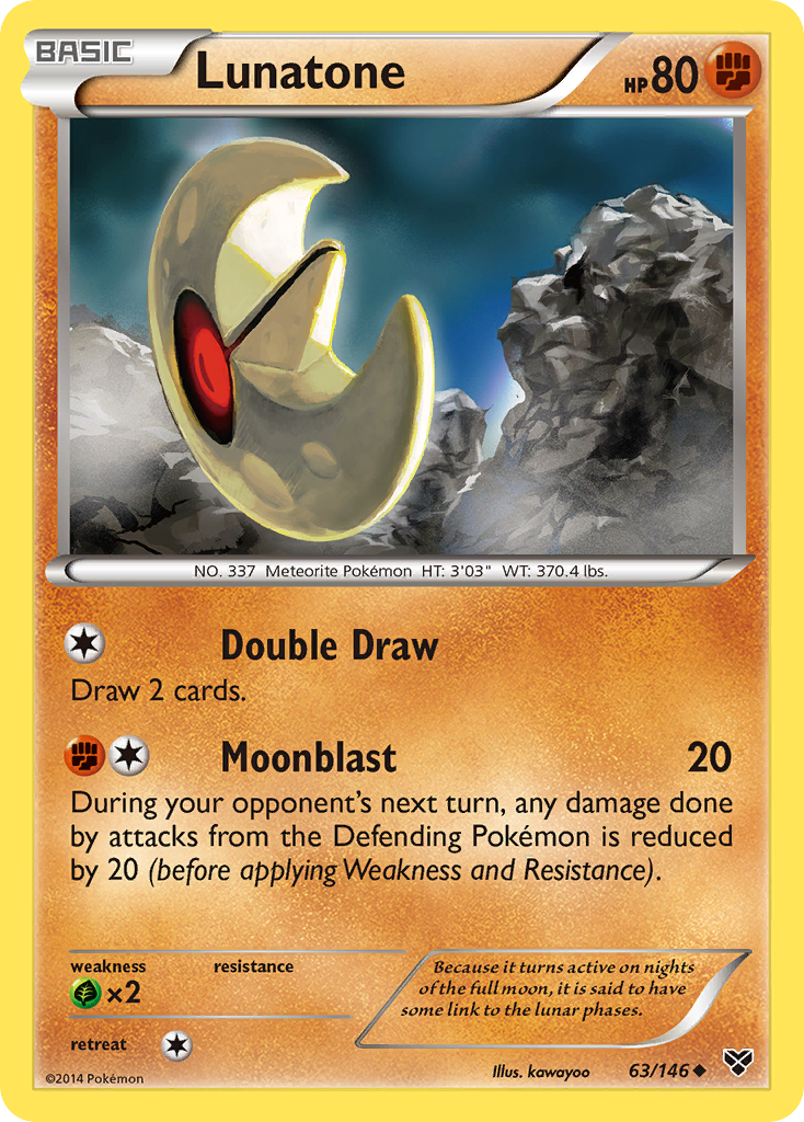 Lunatone (63/146) [XY: Base Set] | The Gaming-Verse