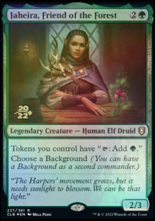 Jaheira, Friend of the Forest [Commander Legends: Battle for Baldur's Gate Prerelease Promos] | The Gaming-Verse