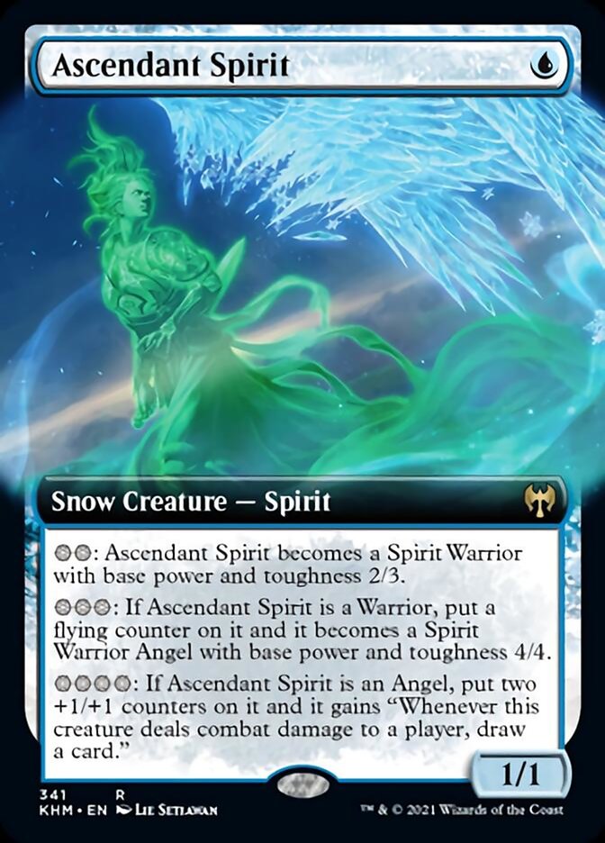 Ascendant Spirit (Extended Art) [Kaldheim] | The Gaming-Verse