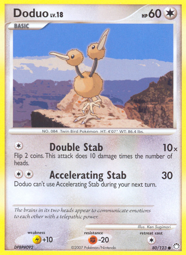 Doduo (80/123) [Diamond & Pearl: Mysterious Treasures] | The Gaming-Verse