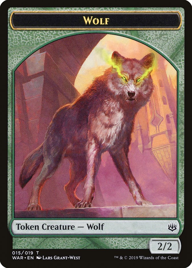 Wolf [War of the Spark Tokens] | The Gaming-Verse