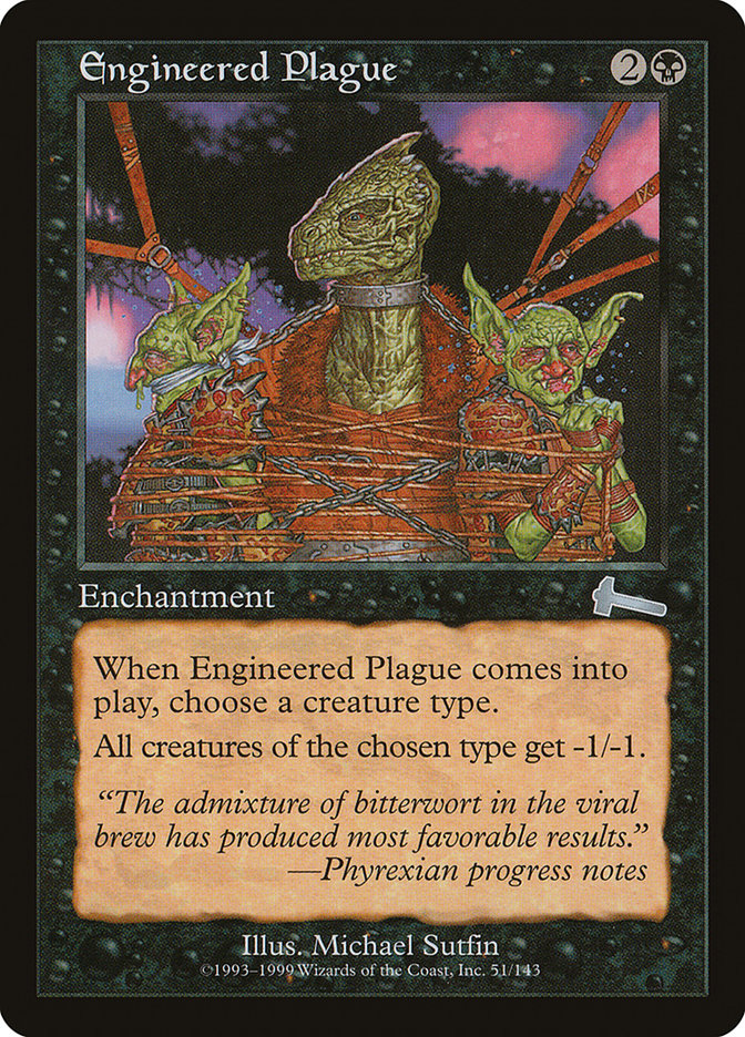 Engineered Plague [Urza's Legacy] | The Gaming-Verse