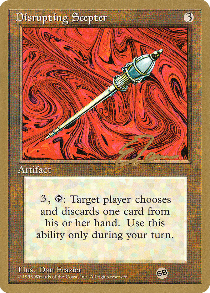 Disrupting Scepter (Eric Tam) (SB) [Pro Tour Collector Set] | The Gaming-Verse