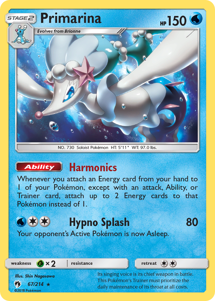 Primarina (67/214) [Sun & Moon: Lost Thunder] | The Gaming-Verse