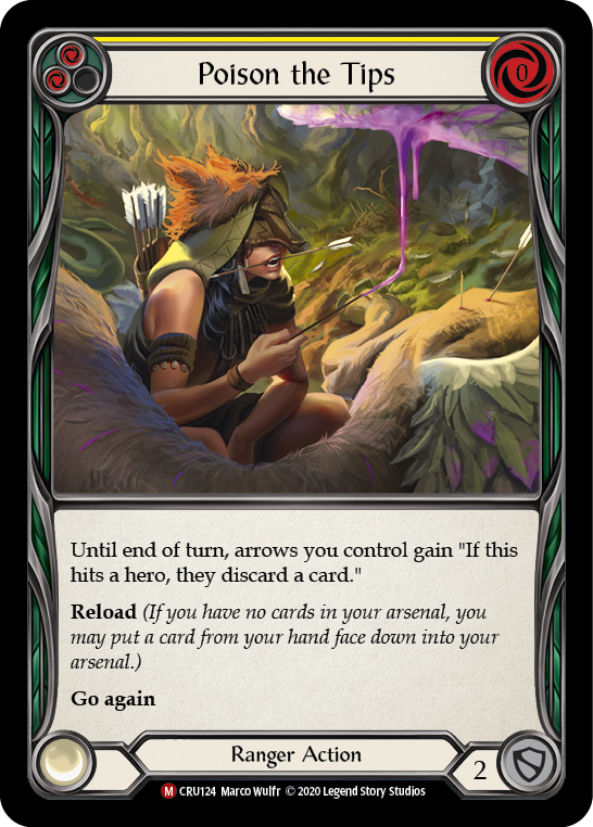 Poison the Tips [CRU124] 1st Edition Rainbow Foil | The Gaming-Verse