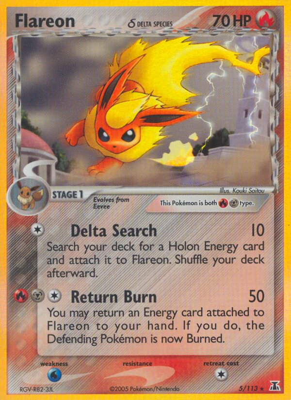 Flareon (5/113) (Delta Species) [EX: Delta Species] | The Gaming-Verse