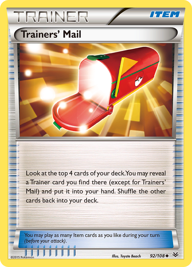 Trainers' Mail (92/108) [XY: Roaring Skies] | The Gaming-Verse