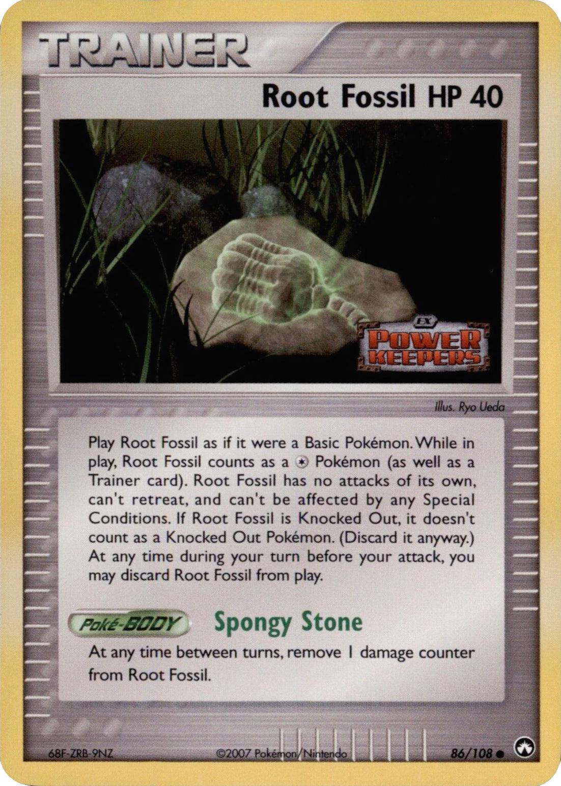 Root Fossil (86/108) (Stamped) [EX: Power Keepers] | The Gaming-Verse