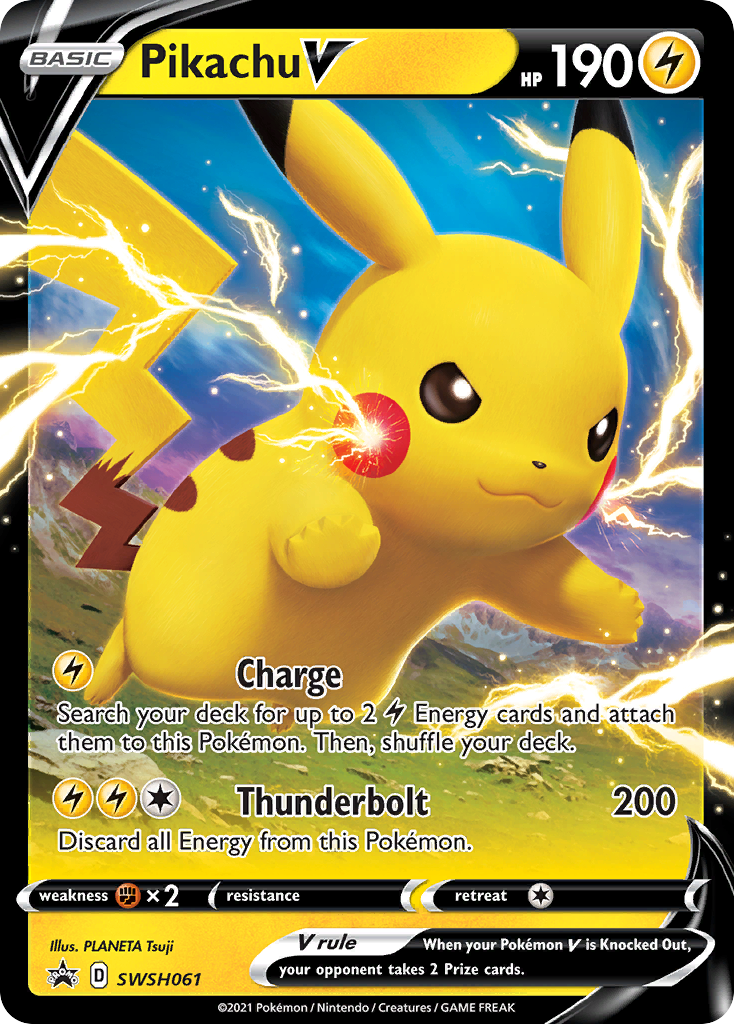 Pikachu V (SWSH061) [Sword & Shield: Black Star Promos] | The Gaming-Verse