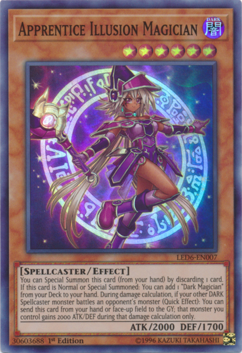 Apprentice Illusion Magician [LED6-EN007] Super Rare | The Gaming-Verse