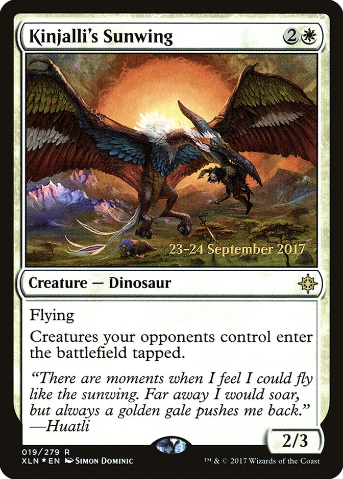 Kinjalli's Sunwing  (Prerelease) [Ixalan Prerelease Promos] | The Gaming-Verse