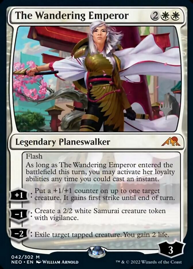 The Wandering Emperor (Promo Pack) [Kamigawa: Neon Dynasty Promos] | The Gaming-Verse