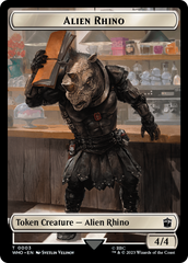 Alien Rhino // Cyberman Double-Sided Token [Doctor Who Tokens] | The Gaming-Verse