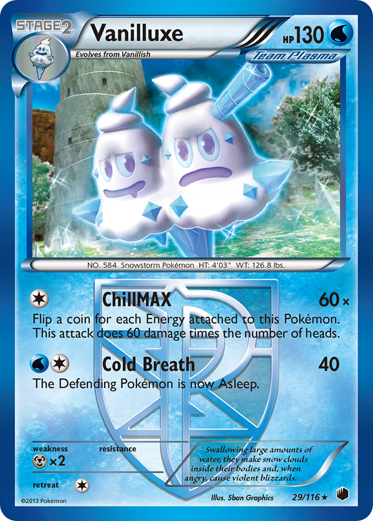 Vanilluxe (29/116) [Black & White: Plasma Freeze] | The Gaming-Verse