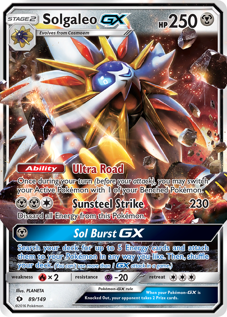 Solgaleo GX (89/149) [Sun & Moon: Base Set] | The Gaming-Verse